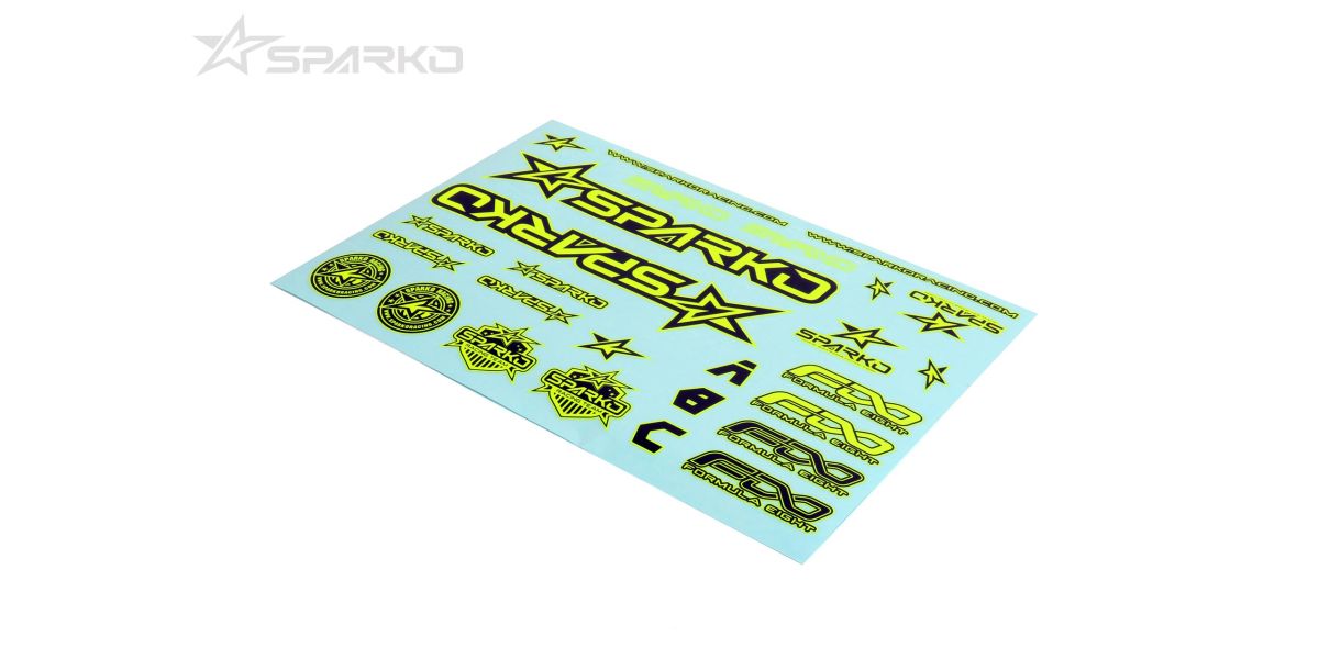F8 Stickers for Body Shell - Yellow *