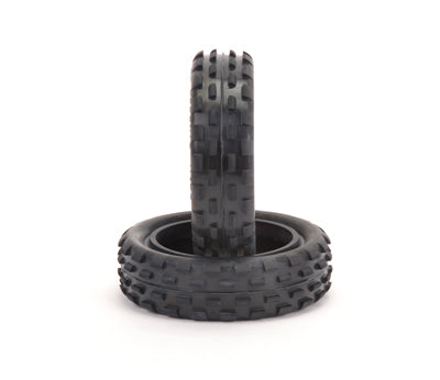 Stagger Rib Slim Front 1/10th Buggy Tyre - Yellow
