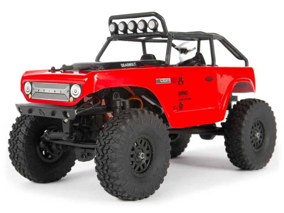 SCX24 Deadbolt 1/24th Scale Electric 4WD Rock Crawler - Red