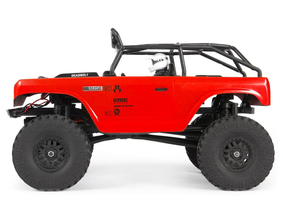 SCX24 Deadbolt 1/24th Scale Electric 4WD Rock Crawler - Red *