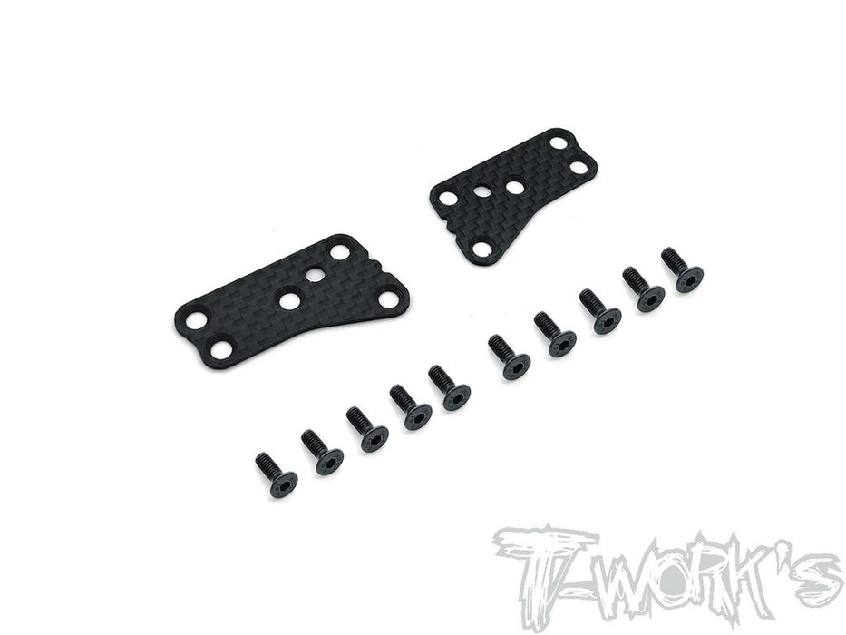 Team Associated RC8B3.2 Graphite Front Upper A Arm Stiffeners 1mm