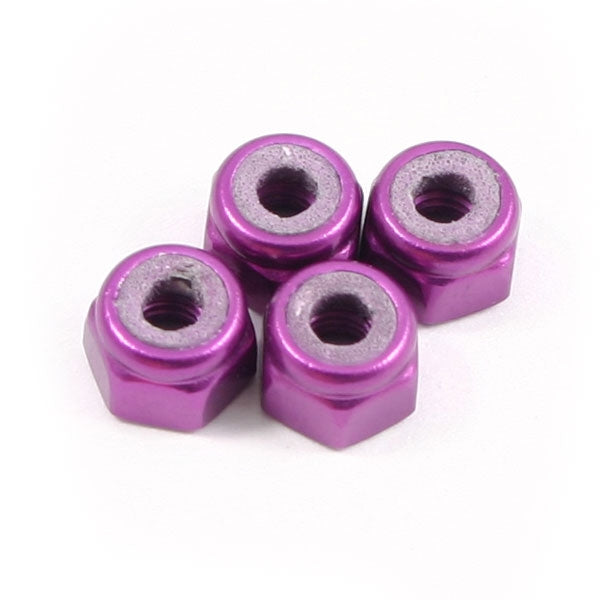 Locknuts M3 - Purple 4pcs