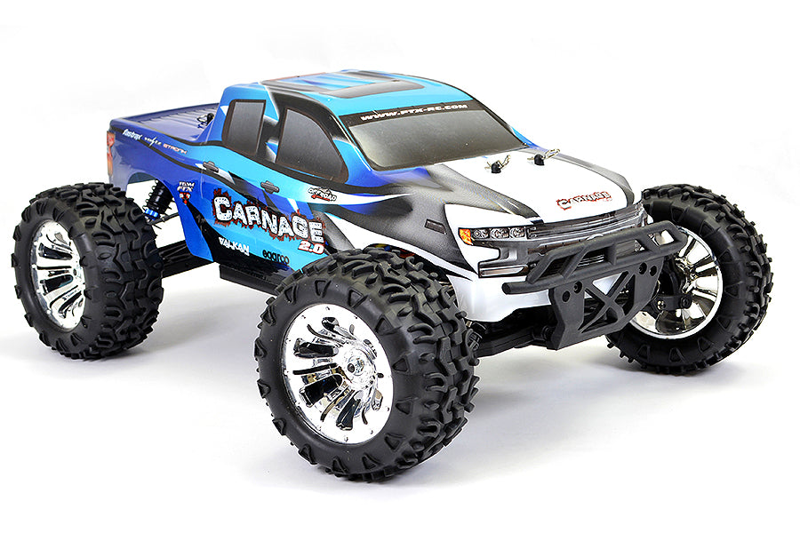 Carnage 2.0 1/10th Brushed Truck Ready To Run - Blue