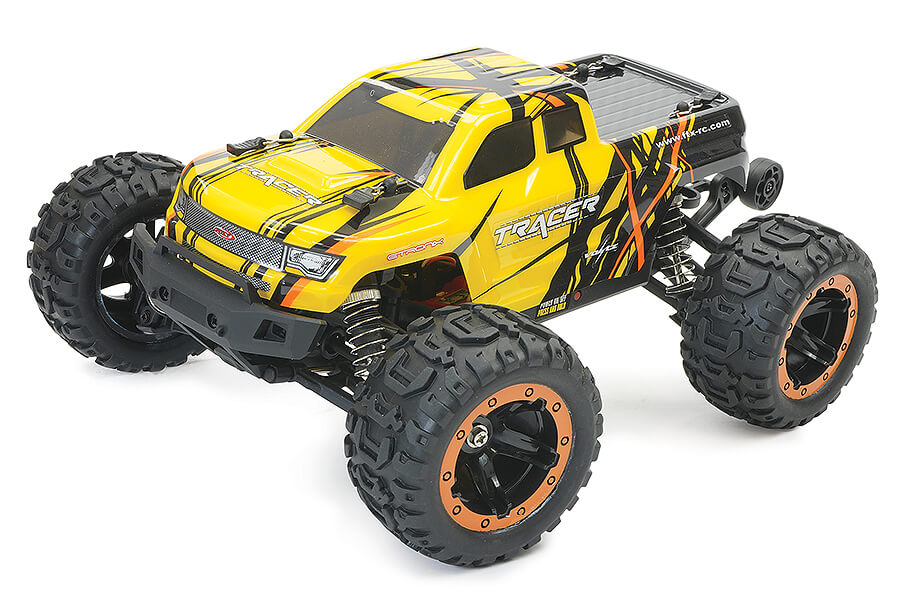 Tracer 1/16th Electric Brushless 4WD Monster Truck Ready To Run - Yellow