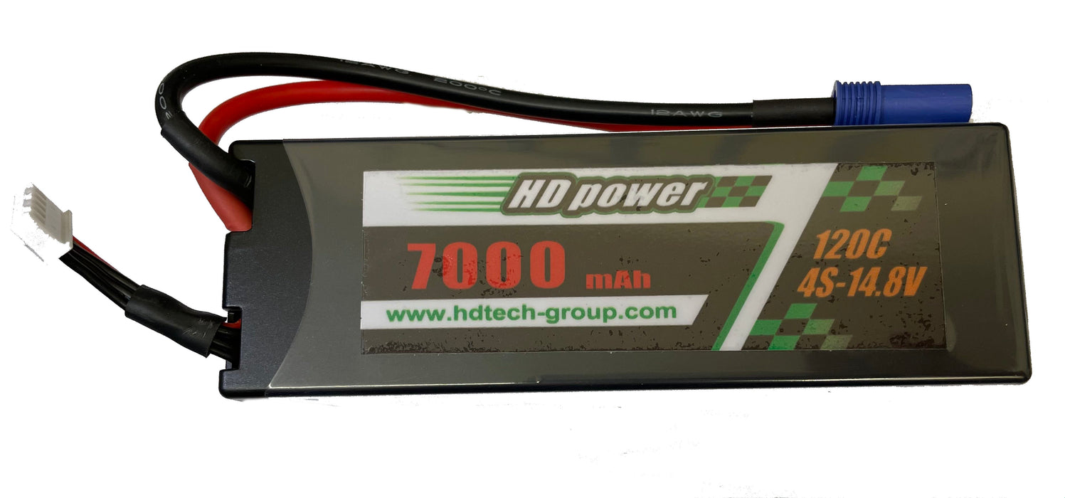 4S 120C 14.8V 7000mah Lipo Battery with EC5 Connector