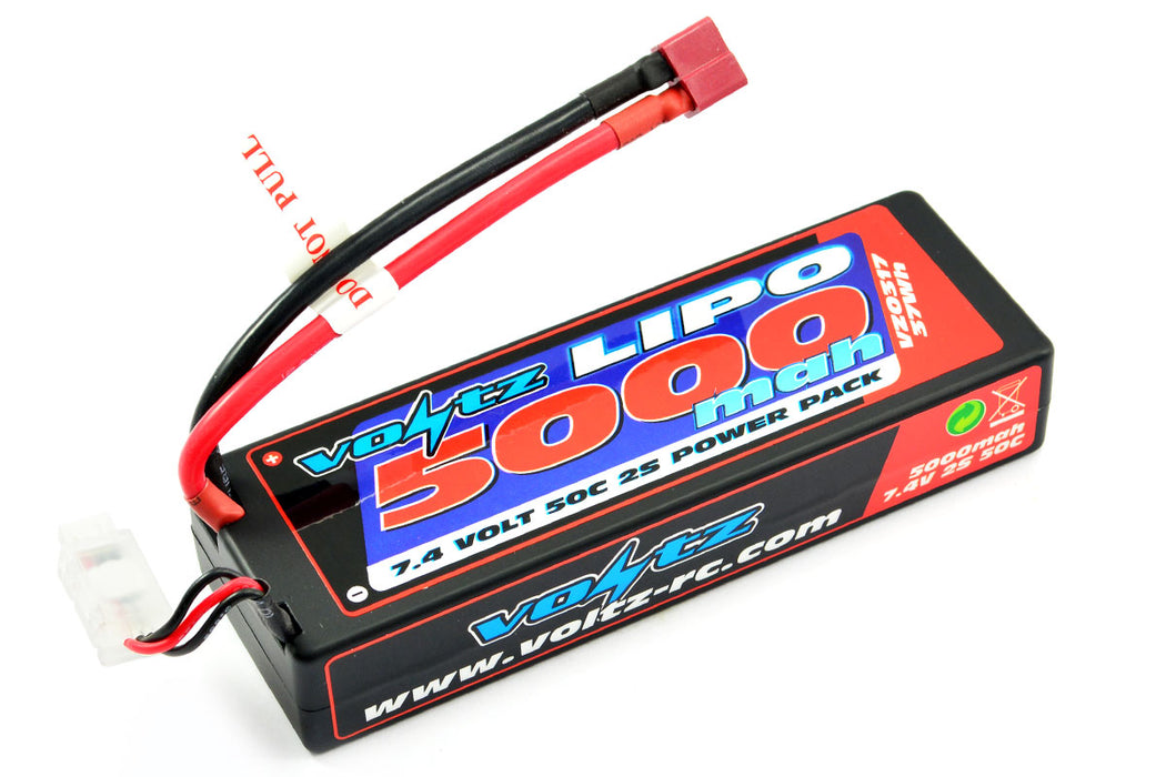 5000mah 2S 7.4V 50C Hard Case Stick Battery Pack