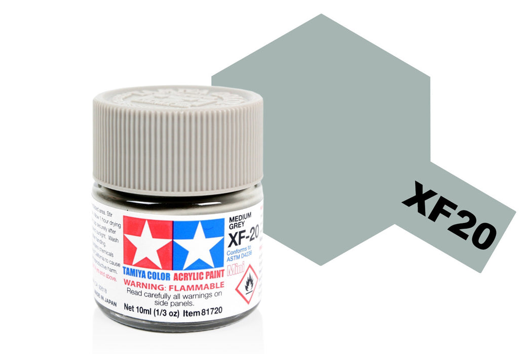 Acrylic Mini XF-20 Medium Grey Paint