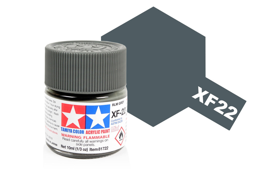 Acrylic Mini XF-22 RLM Grey Paint