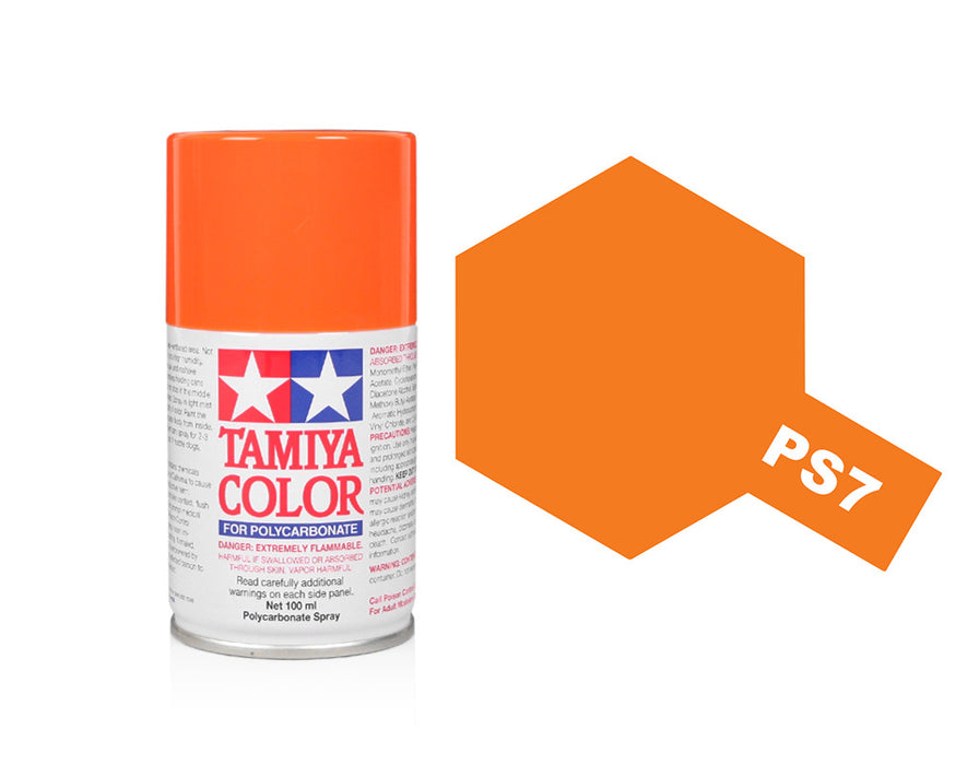 PS-7 Orange Polycarbonate Spray Paint