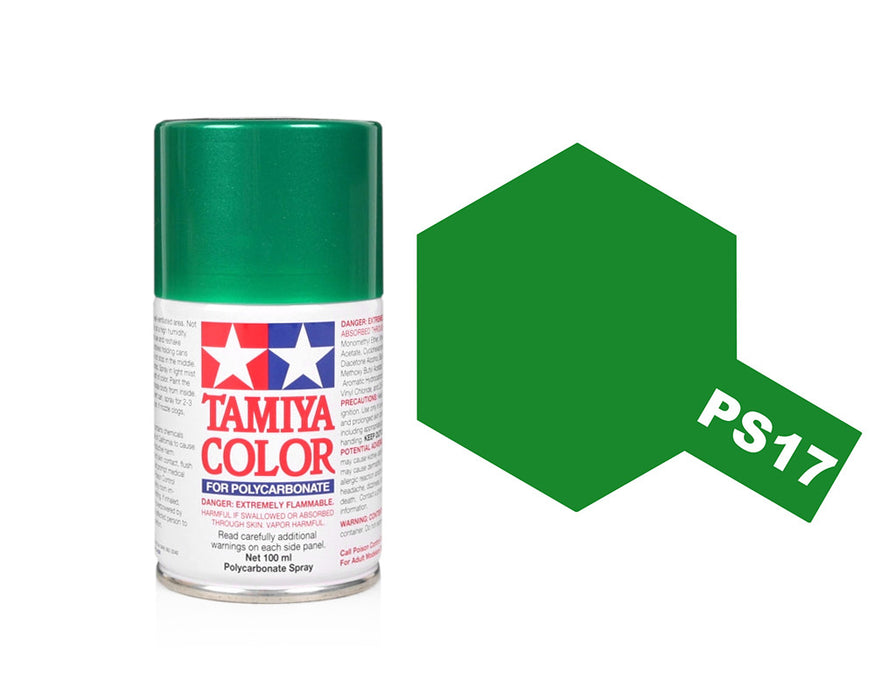 PS-17 Metallic Green Polycarbonate Spray Paint