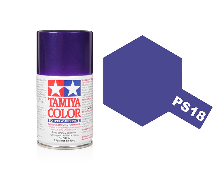 PS-18 Metallic Purple Polycarbonate Spray Paint
