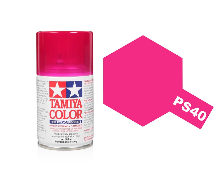 PS-40 Translucent Pink Polycarbonate Spray Paint
