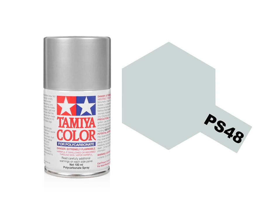 PS-48 Semi Gloss Silver Anodised Aluminium  Polycarbonate Spray Paint