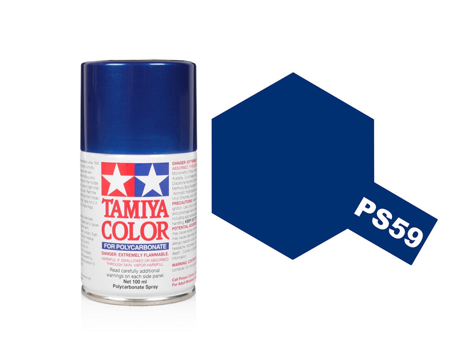 PS-59 Dark Metallic Blue Polycarbonate Spray Paint