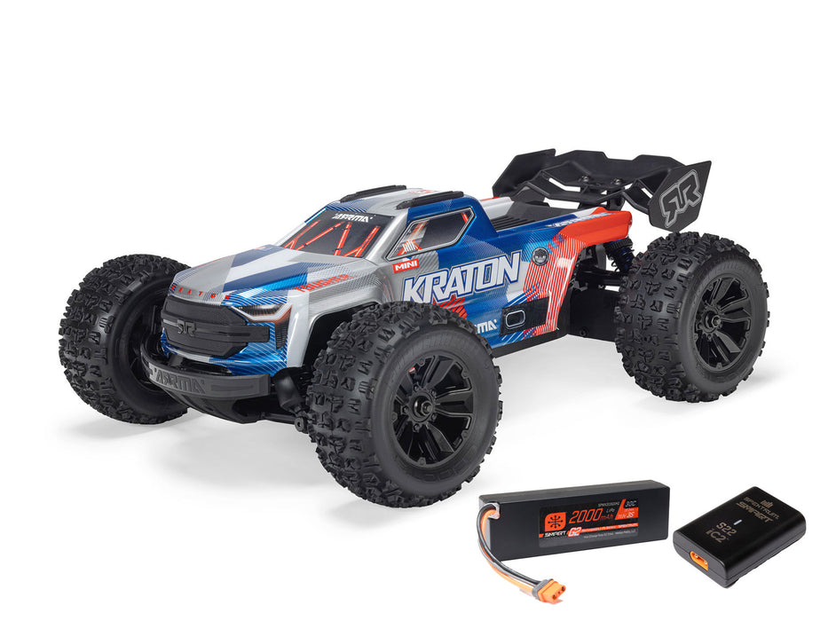 Mini Kraton 3S DSC 4x4 1/16th RTR with Batt/Chg - Red/Blue Pre Order