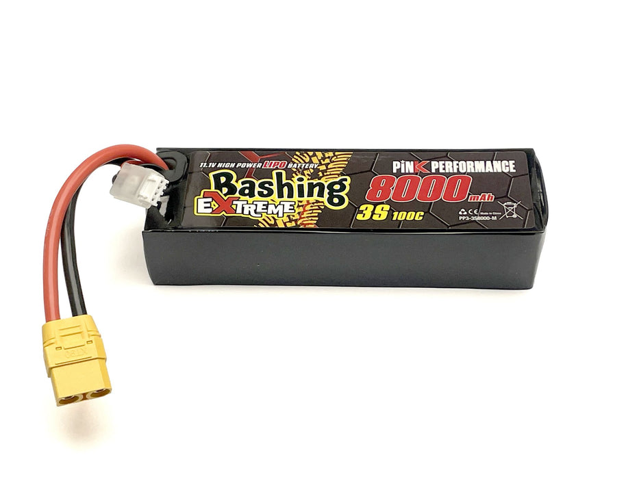 3s 11.1v 8000mah 100C Extreme Bashing Lipo Battery - Multi Connector