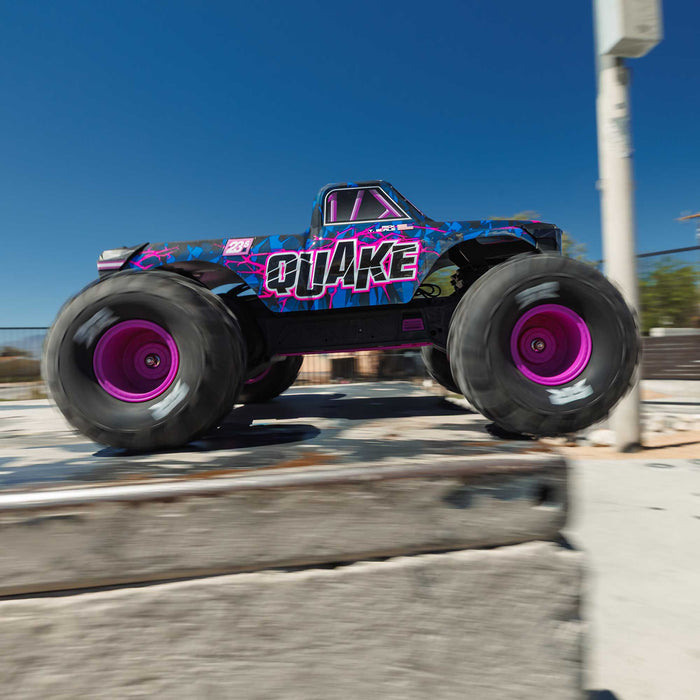 Quake 223S DSC 2wd 1/10th Brushless Monster Truck RTR - Purple