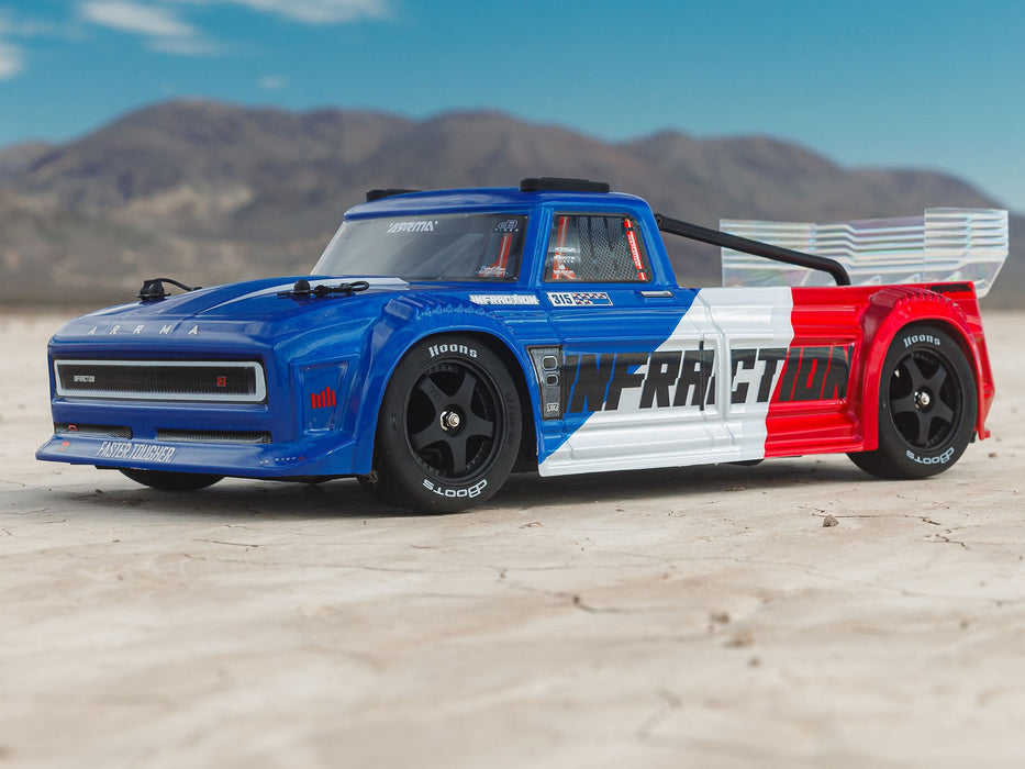 1/8th Infraction 223S DSC 4x4 Street Bash RTR - Blue/Red - Pre Order