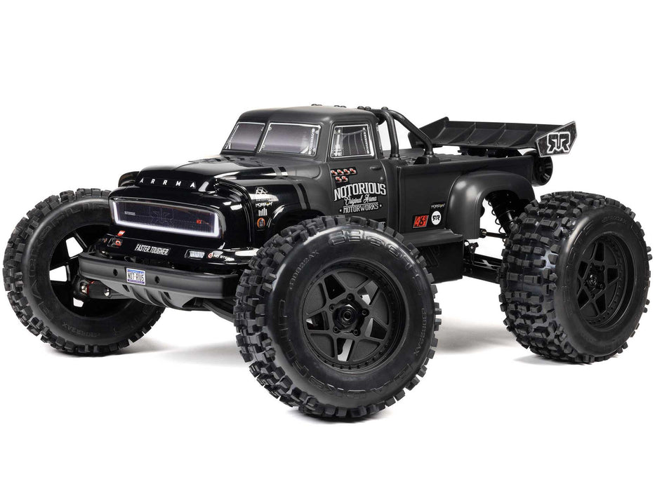 1/8 Notorious 6S V6 4x4 BLX Stunt Truck RTR - Black