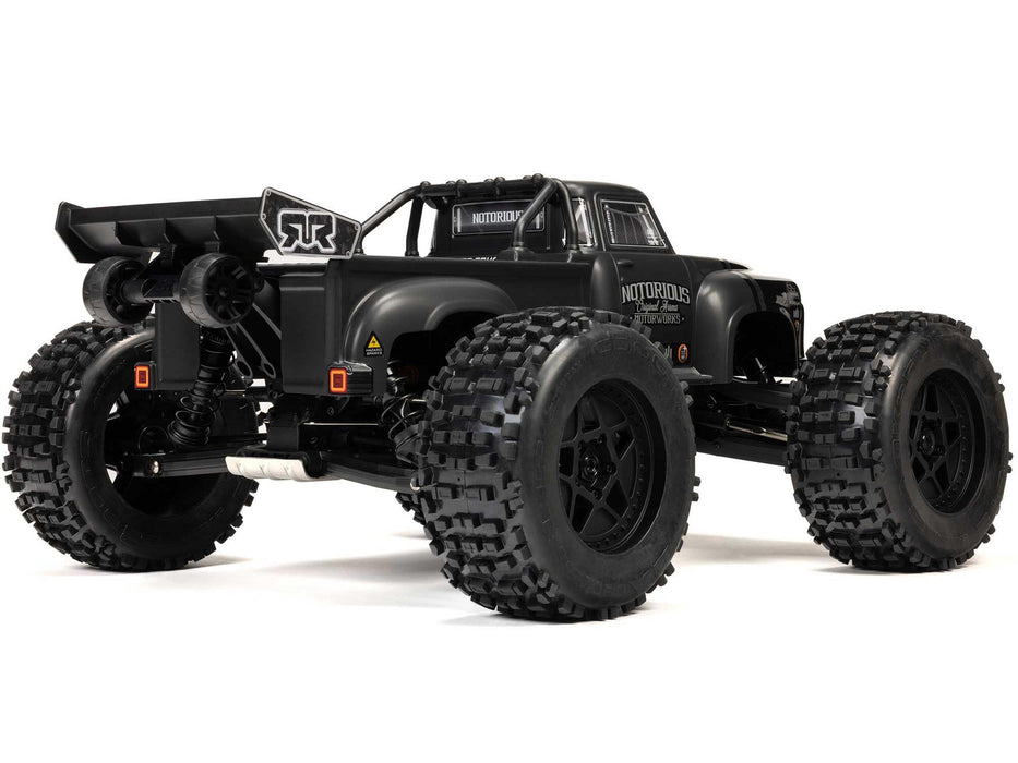 1/8 Notorious 6S V6 4x4 BLX Stunt Truck RTR - Black