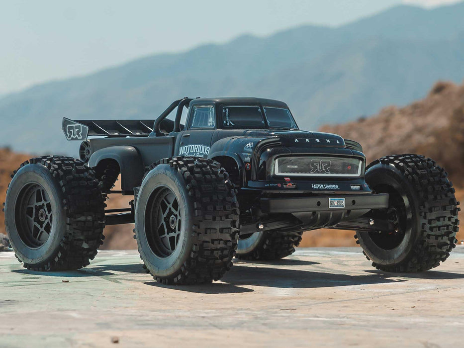 1/8 Notorious 6S V6 4x4 BLX Stunt Truck RTR - Black