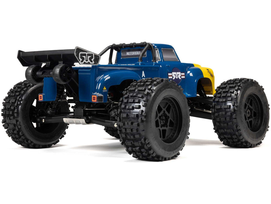 Notorious 1/8th 6S V6 4x4 BLX Stunt Truck RTR - Blue *