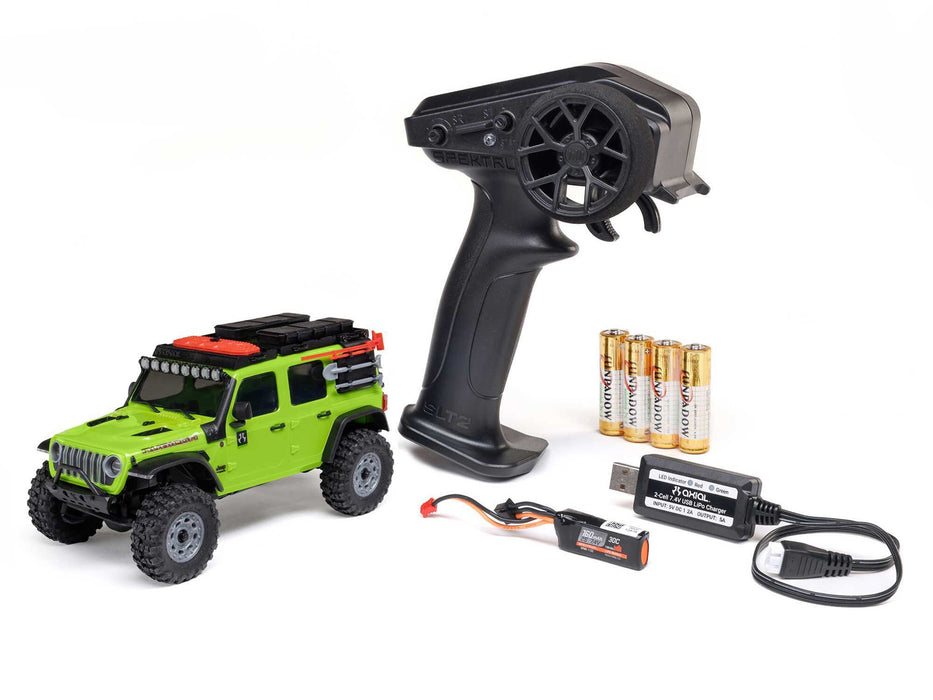 SCX30 Jeep Wrangler 1/30th 4X4 Rock Crawler - Green