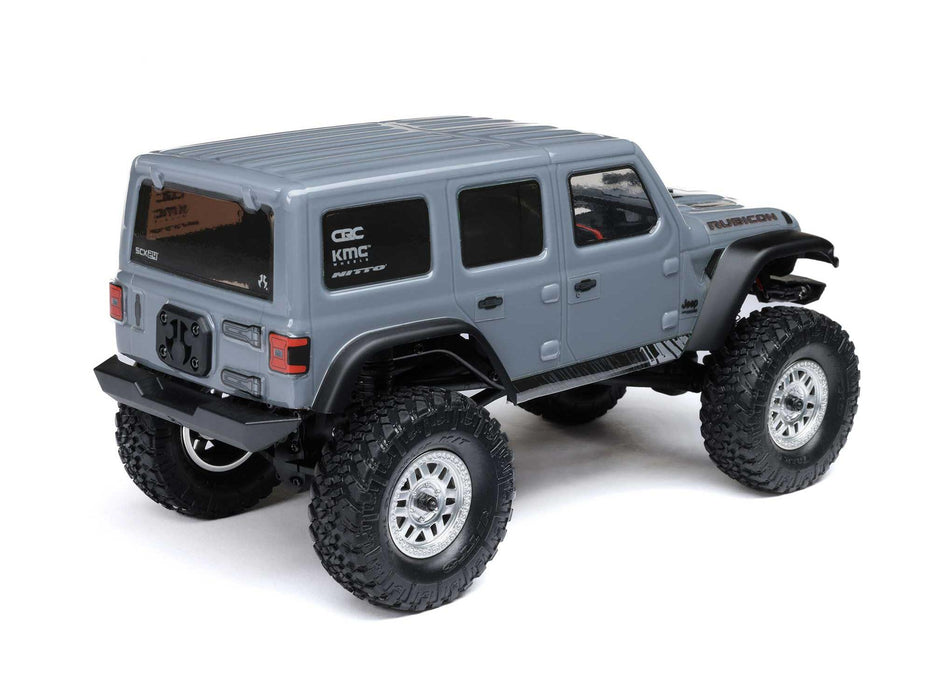 SCX24 Jeep Wrangler JLU 1/24th 4WD Rock Crawler - Silver *