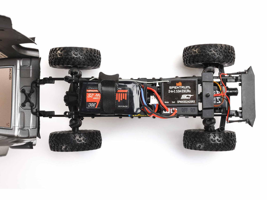 SCX24 Jeep Wrangler JLU 1/24th 4WD Rock Crawler - Silver *