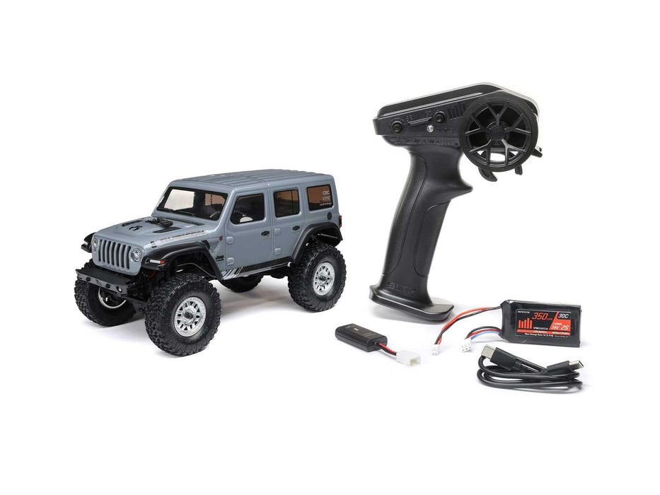 SCX24 Jeep Wrangler JLU 1/24th 4WD Rock Crawler - Silver *