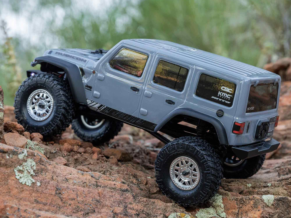 SCX24 Jeep Wrangler JLU 1/24th 4WD Rock Crawler - Silver *