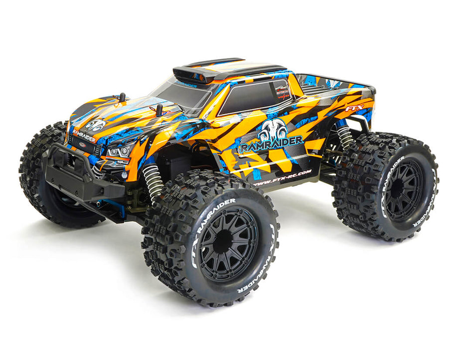 Ramraider 1/10th Brushed Monster Truck RTR - Orange/Blue