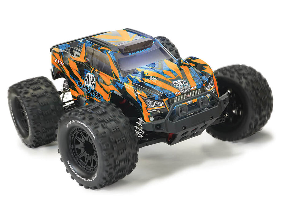 Ramraider 1/10th Brushed Monster Truck RTR - Orange/Blue