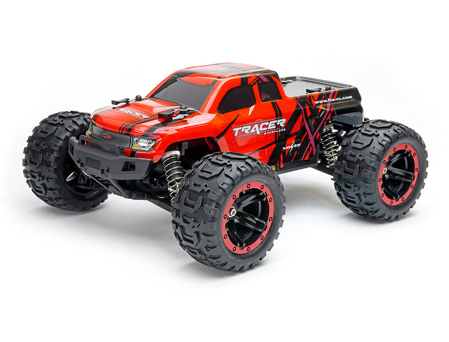 Tracer 1/16th Electric Brushless 4WD Monster Truck Ready To Run - Red