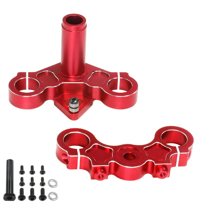 Alu Triple Clamp Set Promoto - Red *
