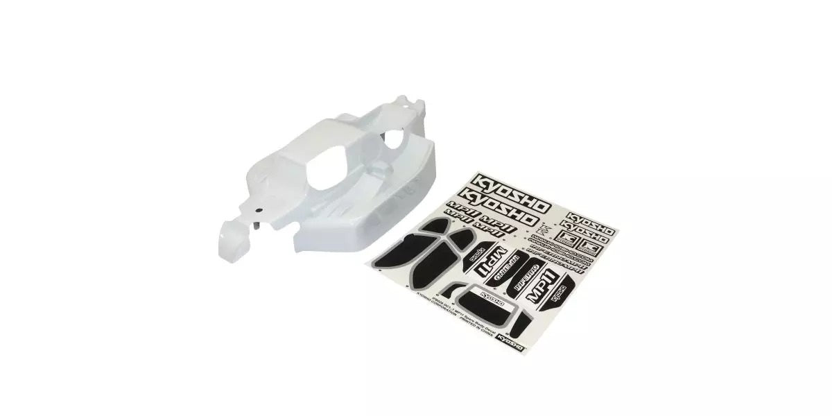 MP11 Pre Cut 1.0mm White Bodyshell