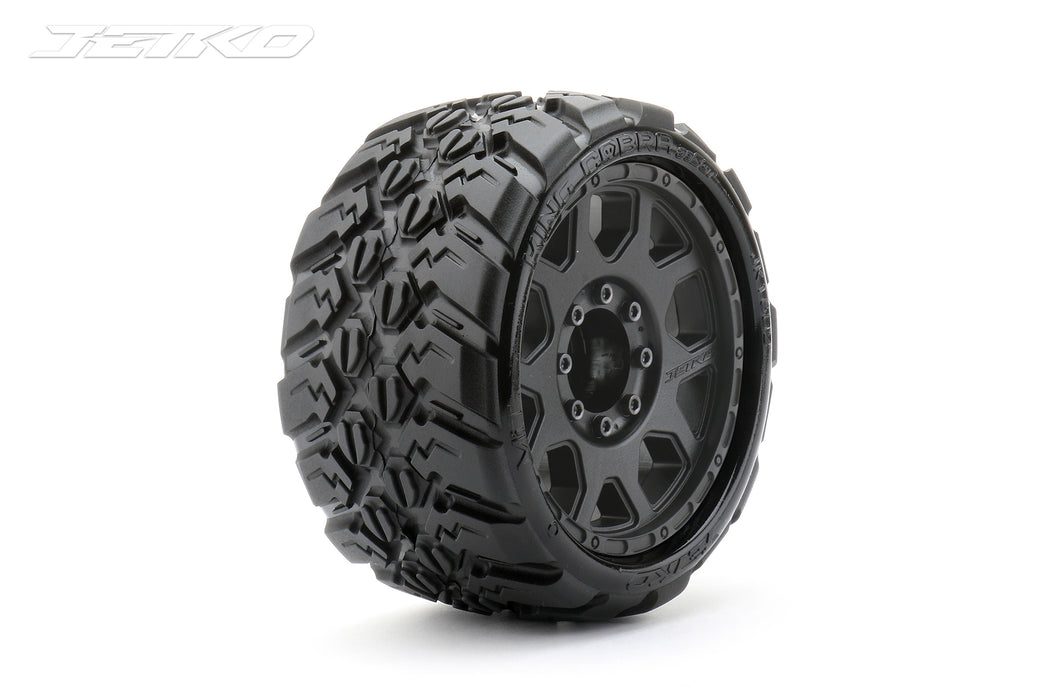 EX King Cobra Belted 3.8 Black Wheel for Maxx 17mm - 1pr