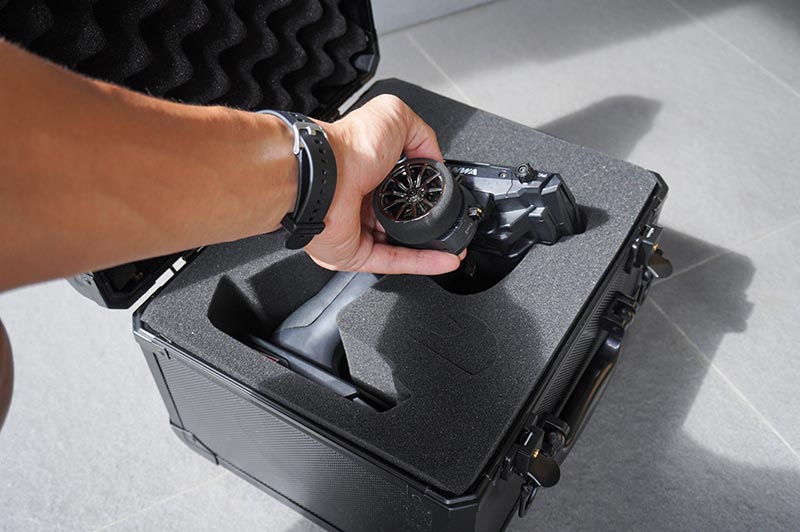 Mini Black Alu Transmitter Case V2 for Futaba 10PX- 7PX - 7PXR