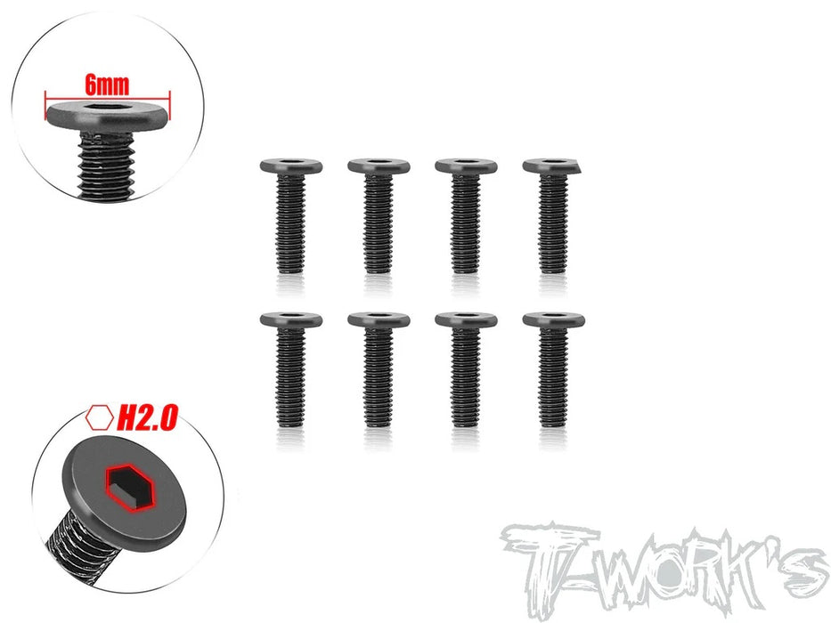 Socket Head Low Profile Screws M3x12mm - 8pcs