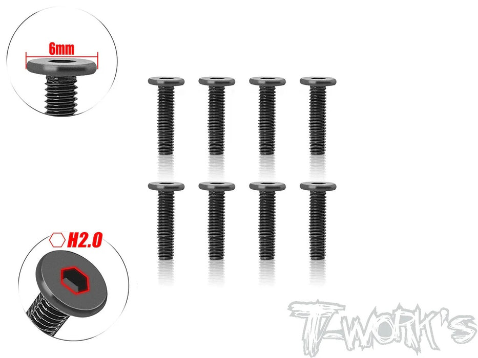 Socket Head Low Profile Screws M3x16mm - 8pcs
