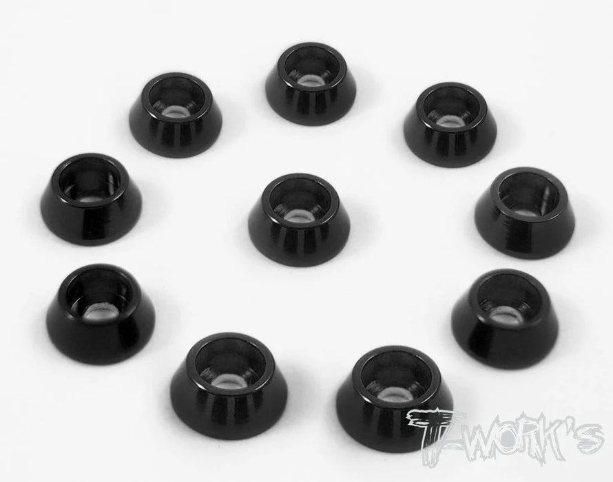 Alu M3 Socket Cap Washer 10pcs - Black