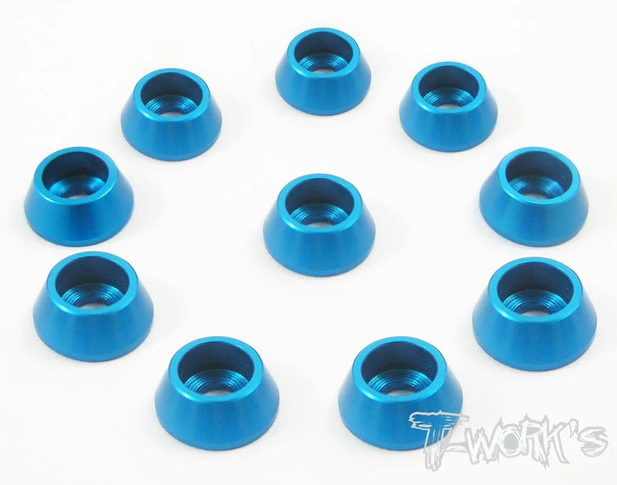 Alu M3 Socket Cap Washer 10pcs - Blue