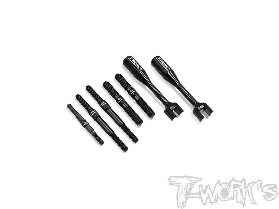 Titamium Black Coated Turnbuckle Set for Mugen MBX8R