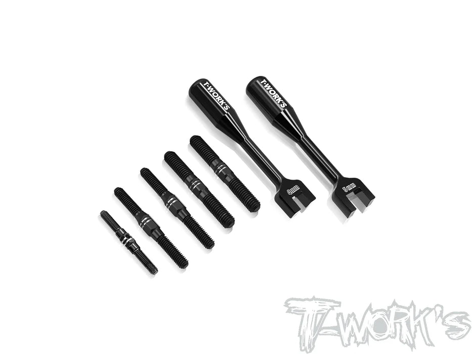 Titamium Black Coated Turnbuckle Set for Sworkz S35-4 Evo