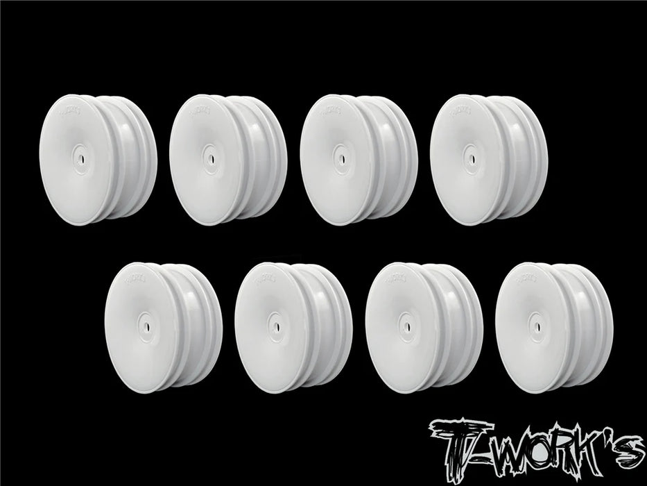 1/10th Front Wheel - White 2.2 12mm Hex -8pcs