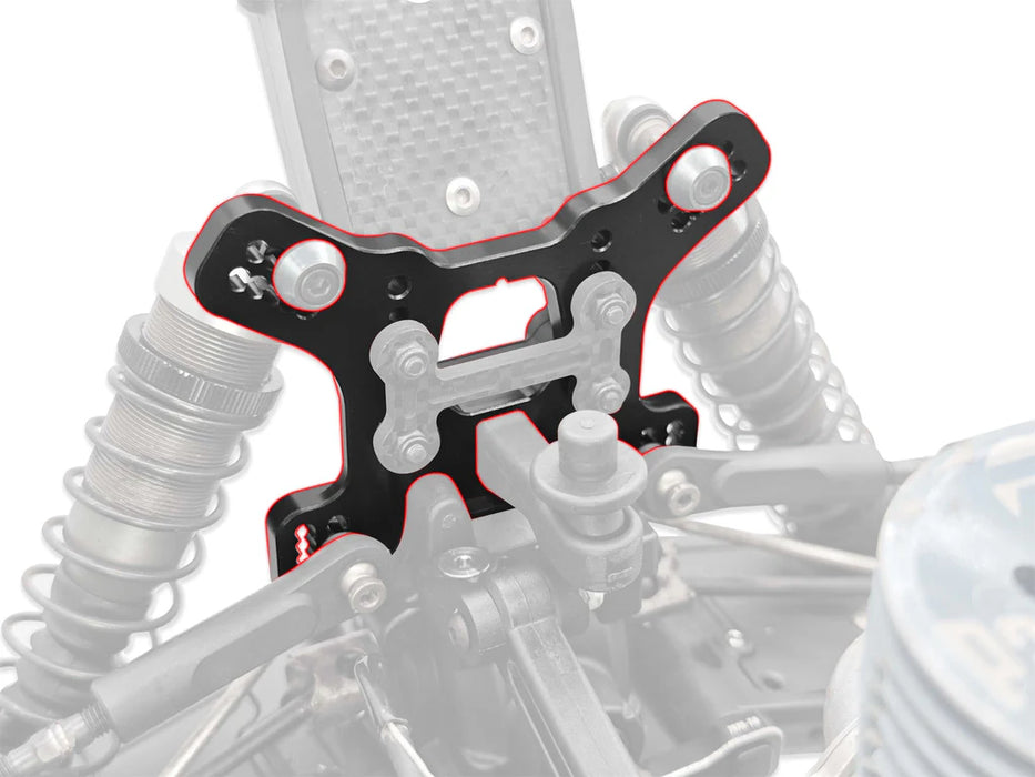 Black Hard Coated Alu Rear Shock Tower for Mugen MBX8R