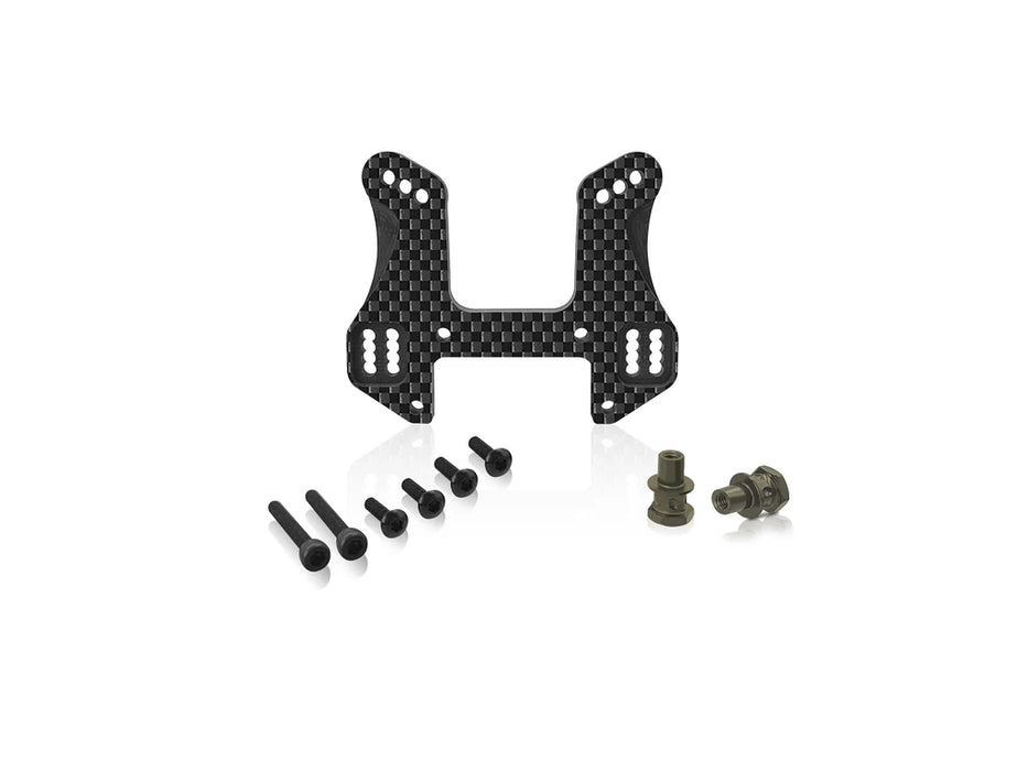 MP11 Graphite Front Shock Tower 5mm with Short Standoffs