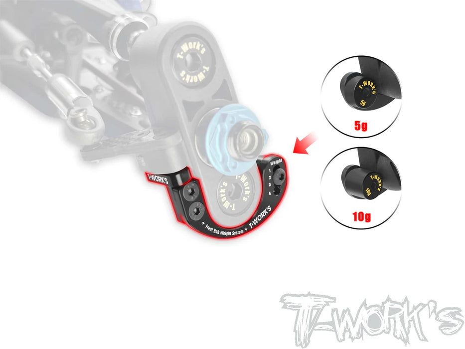 Front Hub Weight System for Team Associated RC8B4.1 (Can't use 16Deg KPI)