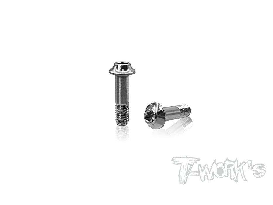 Titanium Rear Body Mount Arm Pin & Saver Screw for Mugen MSB1