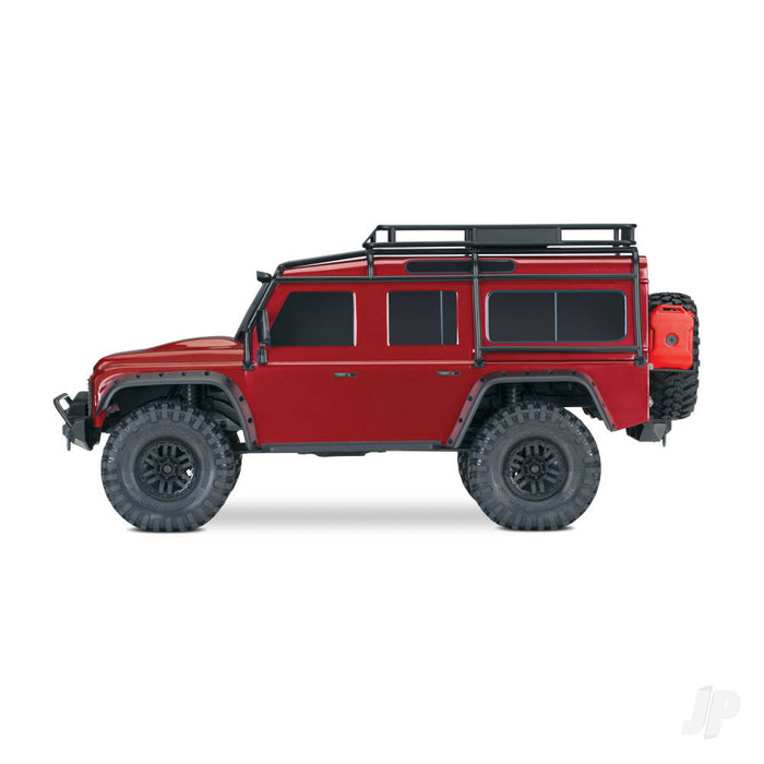 TRX-4 Land Rover Defender 1/10th 4x4 Electric Trail Crawler (Clipless Body)- Red *